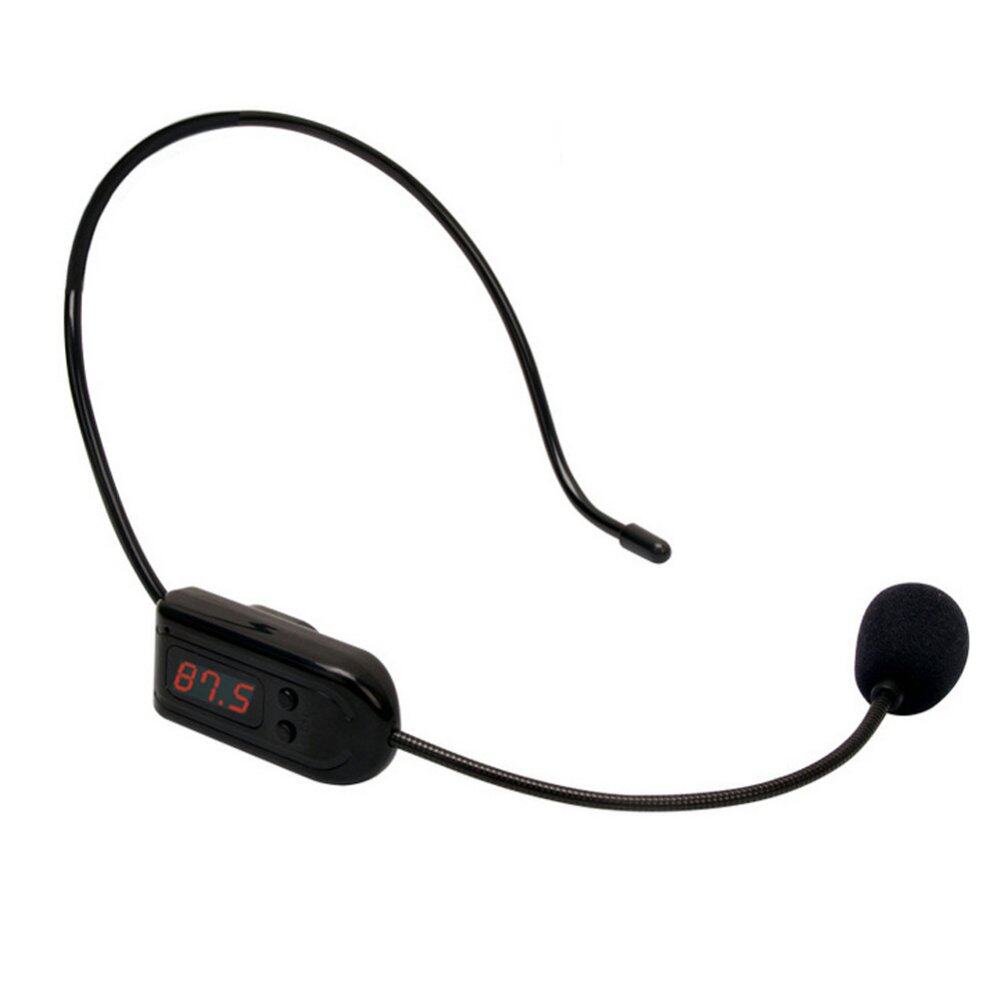 FM Wireless Microphone Headset Megaphone Radio Mic for Loudspeaker JAU