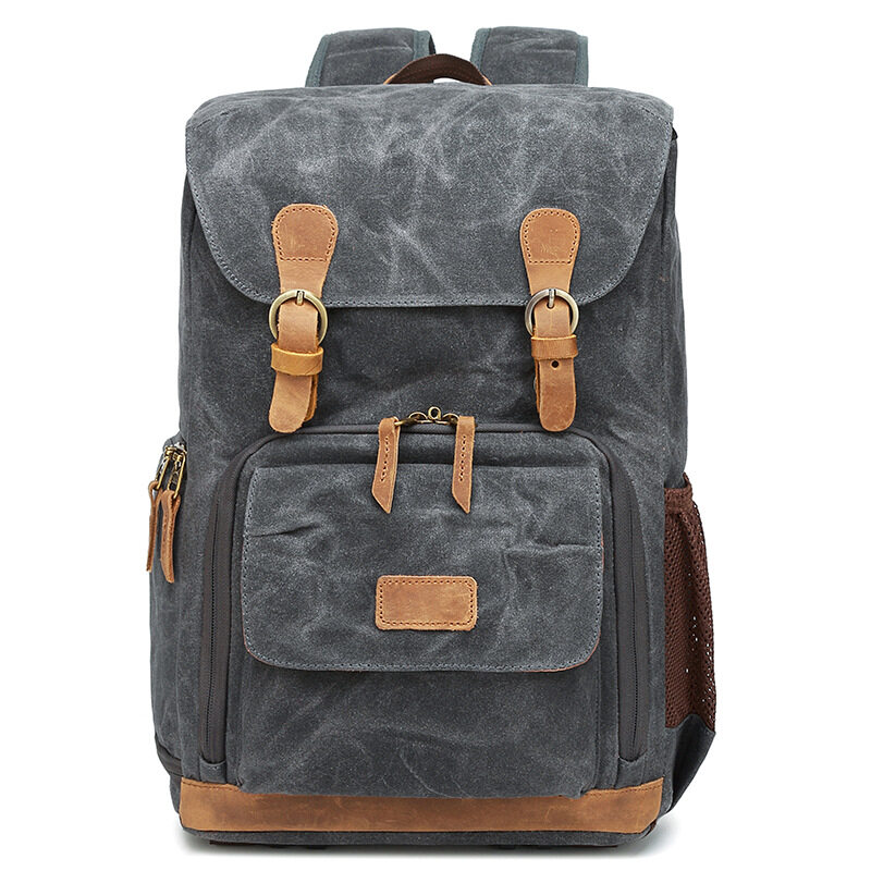 Selens Vintage Large Backpack SLR Camera Bag Waterproof Canvas 15 inch Laptop Photo Bag For Cannon Nikon Fuji Camera